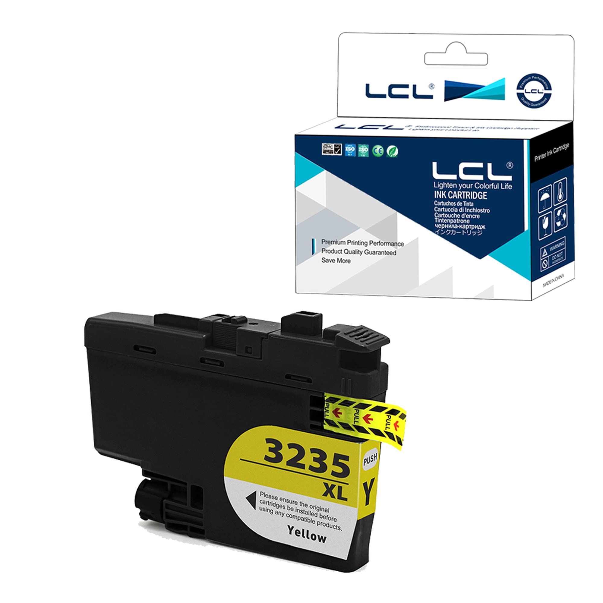 LCL Compatible Ink Cartridge LC-3235 LC3235 XL LC3235XL LC-3235XLY LC3235XLY (1 Yellow) Replacement for Brother DPC-J1100DW MFC-J1300DW
