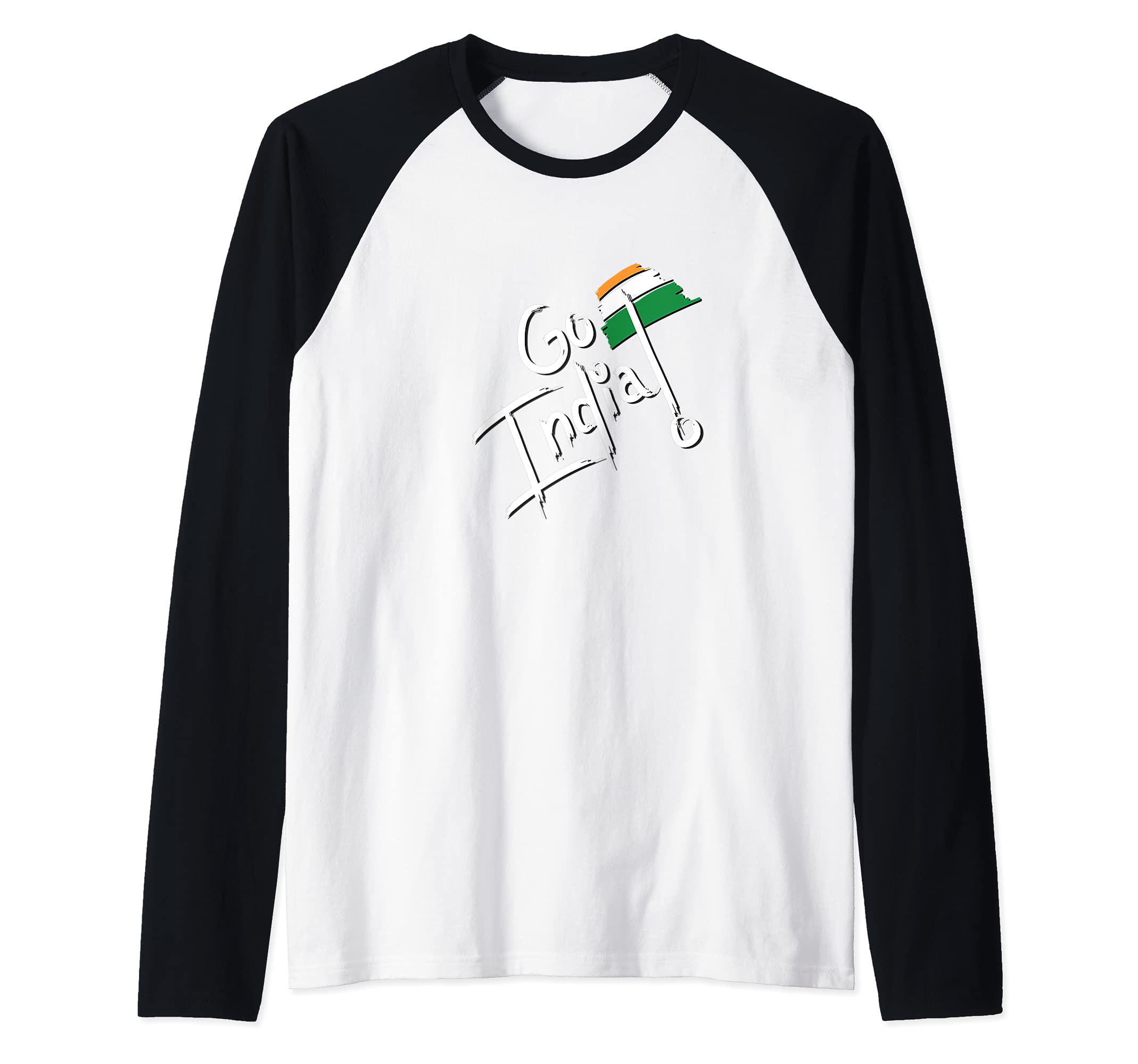 Flag India Raglan Baseball Tee