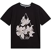 Volcom Girls Shirts - Casual Crewneck Short Sleeve Graphic Tee Trendy Tops - Breathable Girls Summer Clothes