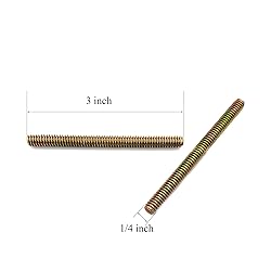 12pcs Color Zinc Fully All Threaded Rod Carbon