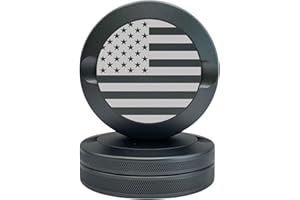 Syn Tin America | Metal Container for Zyn, Premium Aluminum Can & Rugged Pouch Holder | Extra Capacity, Knurled Grip & Used Pouch Storage | EDC (Gunmetal Grey)