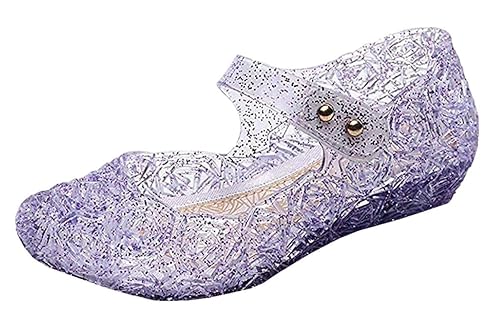 purple jelly shoes