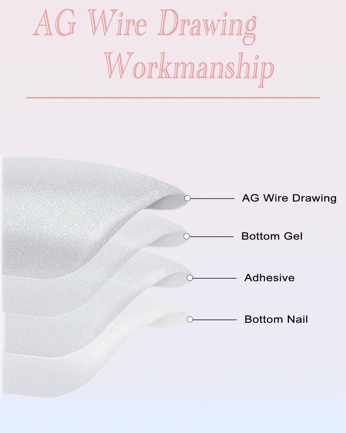 StarzeniYi French Tip Press on Nails, Almond Press on Nails Medium, Reusable Artificial Fake Nails, Full Cover False Nails for Women（Black) - Image 5