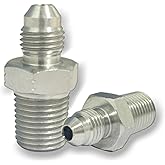 1/4" JIC Male x 1/4" NPT Male Hydraulic fitting, Carbon Steel SAE 37&deg;Flare Pipe Adapter Tube Fitting Straight Union Connector
