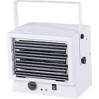 VEVOR Electric Garage Heater, 5000-Watt Wall/Ceiling Mounted Shop Heater for 2 Cars, Overheat Protection & 3 Adjustable Angle