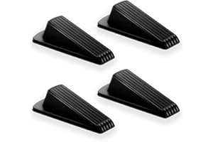 FIGO HOME Door Stoppers for Bottom of Door – Rubber Door Stopper Wedge – Pack of 4 – Door Stop – Door Stoppers – Doorstop – Door Wedge – Doorstops for Inside Door – Ideal for Homes, Schools, Offices, Workshops