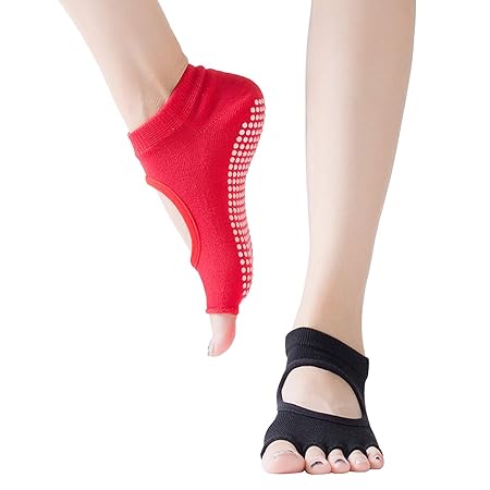 2 Pares Calcetines Yoga Mujer Silicona Gránulos De Algodón ...