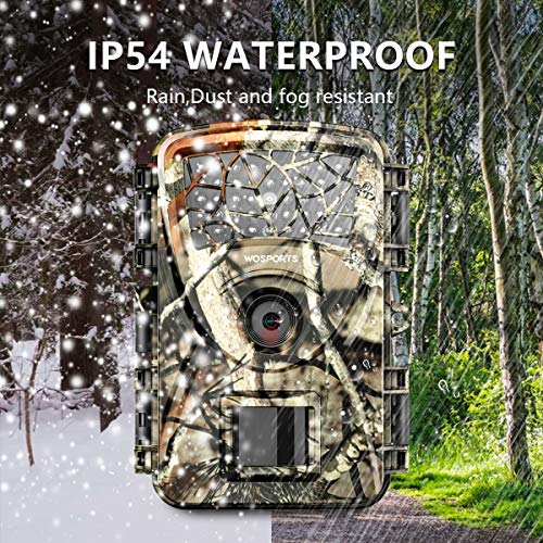 Trail Camera Hunting Game Camera, 2019 Upgraded Motion Activated Night