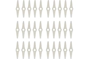 Korunria 30pc Nylon Blade for Cordless Weed Wacker & Edger & Lawn Mower 3-in-1 Weed Wacker