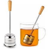 ZPUFAW 2Packs of Tea Infuser for Loose Leaf Tea, Long Handle 18/8 Stainless Steel Tea Scoop Infuser Fine Mesh Tea Strainers Tea Steeper