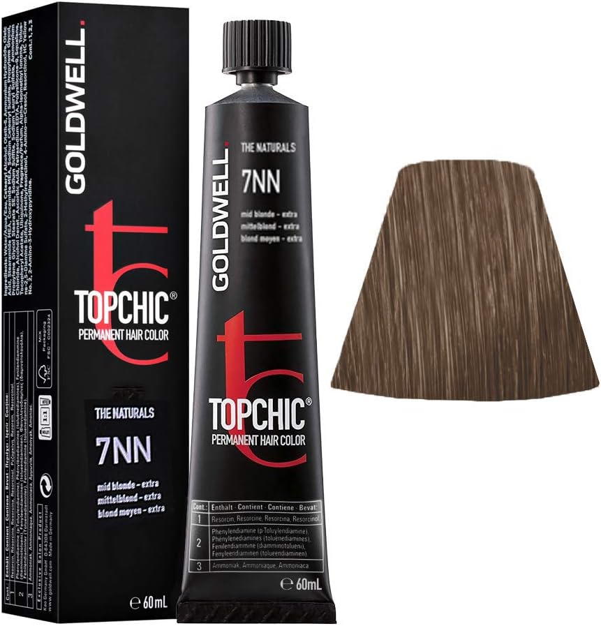 Goldwell Topchic 7NN Extra Medium Blonde 60ml 1587 Permanent Hair Colour