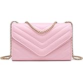 Dasein Women Small Quilted Crossbody Bags Stylish Designer Evening Bag Clutch Purses and Handbags with Chain Shoulder Strap