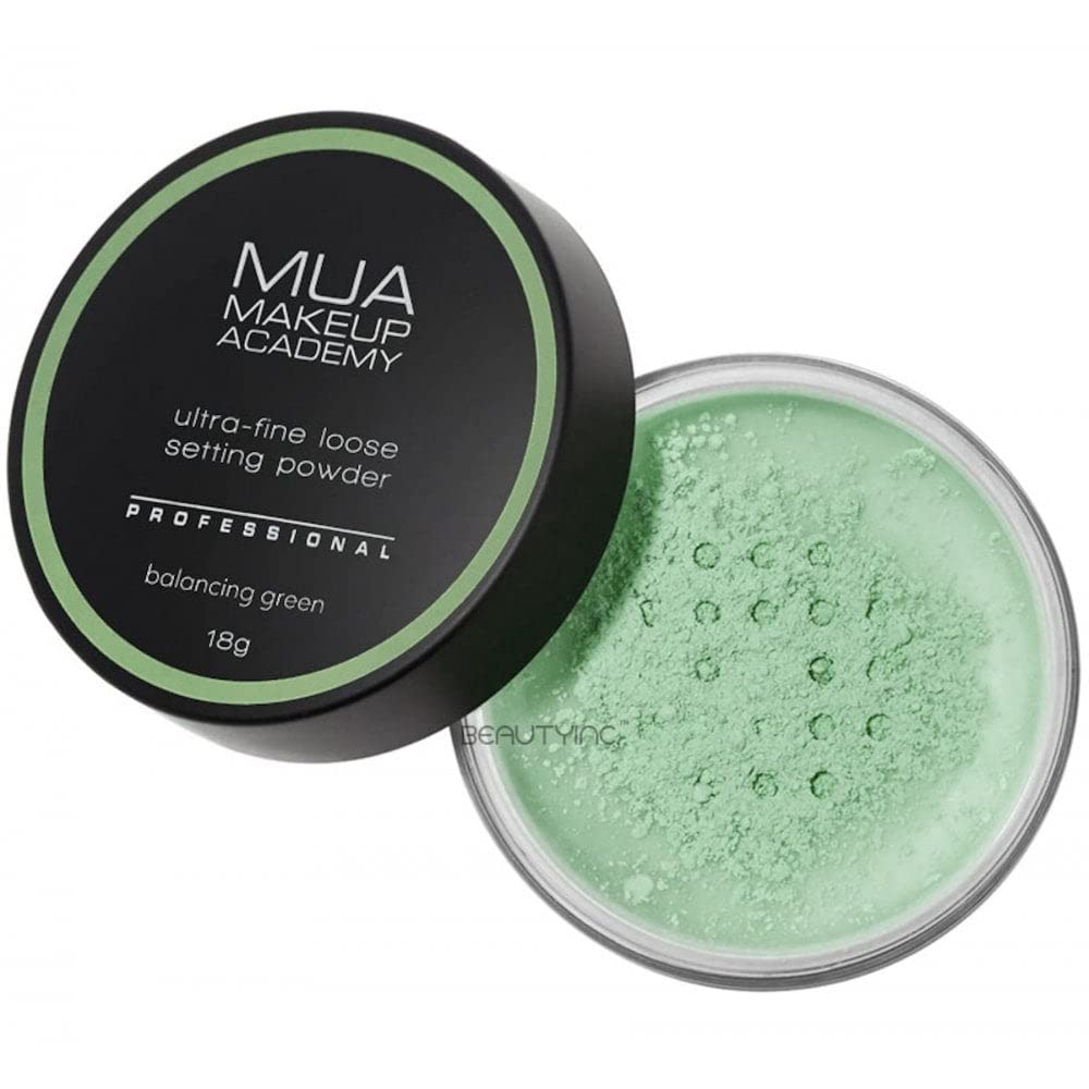 MUA Make Up Academy Professional Loose Setting Powder Banana Green Translucent (Balancing Green)
