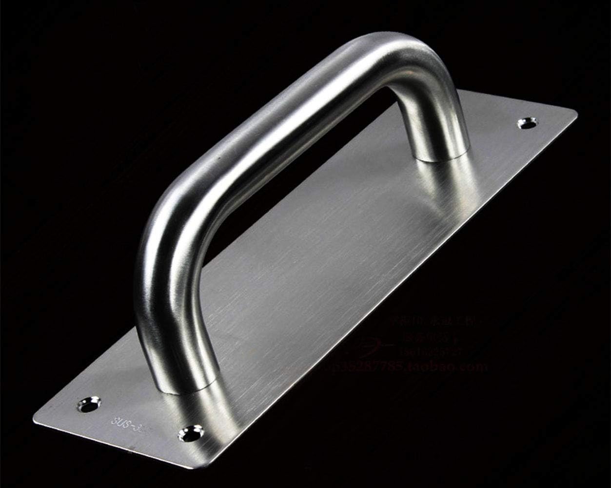 Sliding Door Handle, Tiberham Heavy Duty Stainless Steel Pull Push Door Handles with Back Plate - Image 4