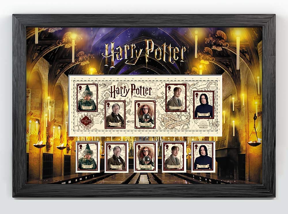 Harry Potter Framed Hogwarts Souvenir Sheet from Royal Mail, N3155