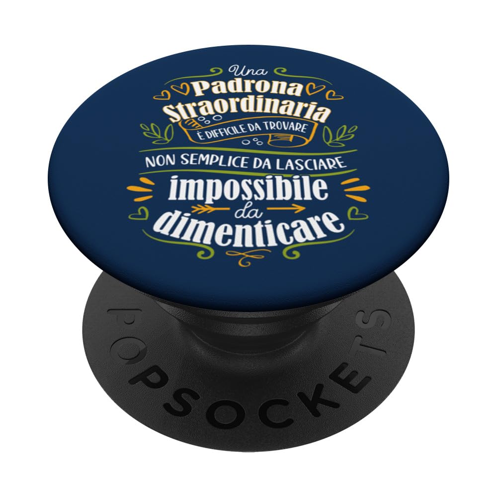 Una Padrona Straordinaria - Regalo Padrona Cane Gatto PopSockets Swappable PopGrip