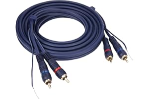 ULLNOSOO UIInosoo RCA Cable With Ground Wire, 10ft Turntable Gold Plated 2RCA Male to 2RCA Male Stereo Interconnect for Turntable, Preamp, Record Player, Amplifier