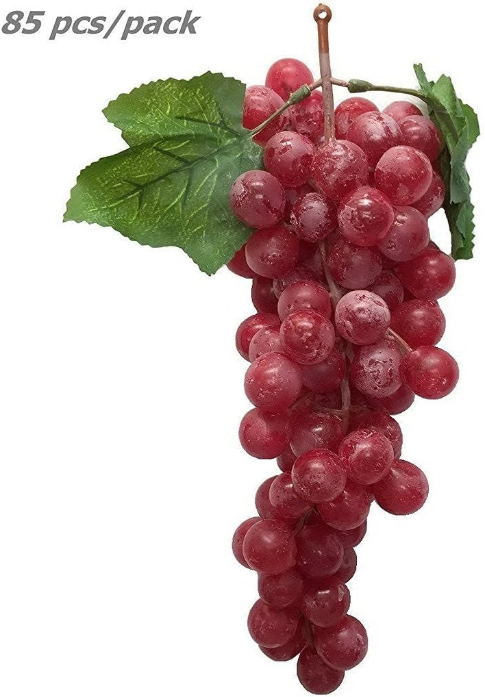 Download Pack Of 2 Green Red Ucoolbila 85pcs Artificial Grapes Home Decor Fake Plastic Grapes Wedding Party