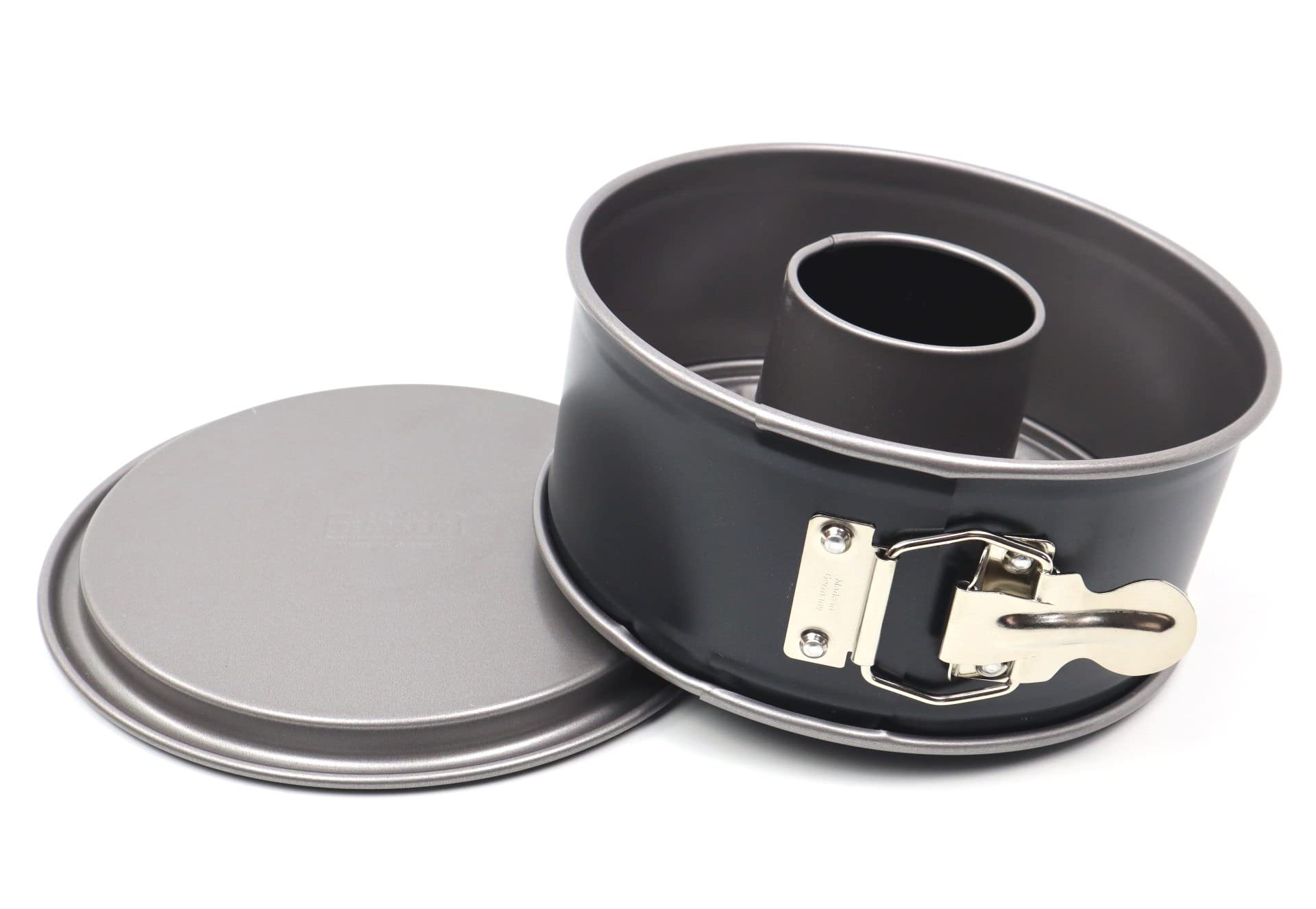 Kaiser "Inspiration Springform Pan with Bottom, Steel, Black, 20 x 20 x 8 cm