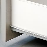 Emuca Drawer Runners 400mm Partial Extension White Set of 5 view 4