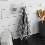 The Bog Standard Double Silver Self Adhesive Hooks - Heavy Duty No Nails view 4
