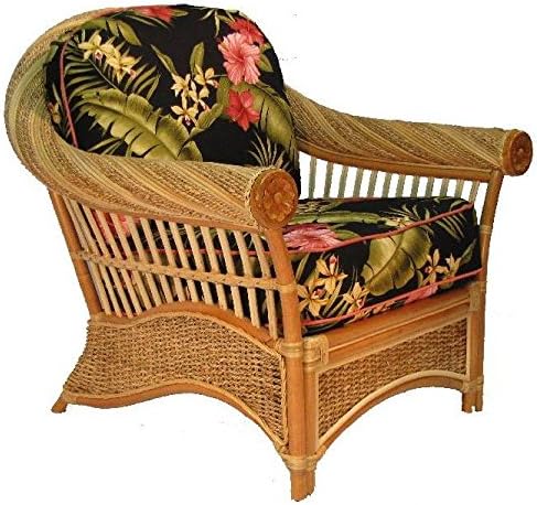 Arm Chair with Cushions (Husk Chocolate (All Weather))