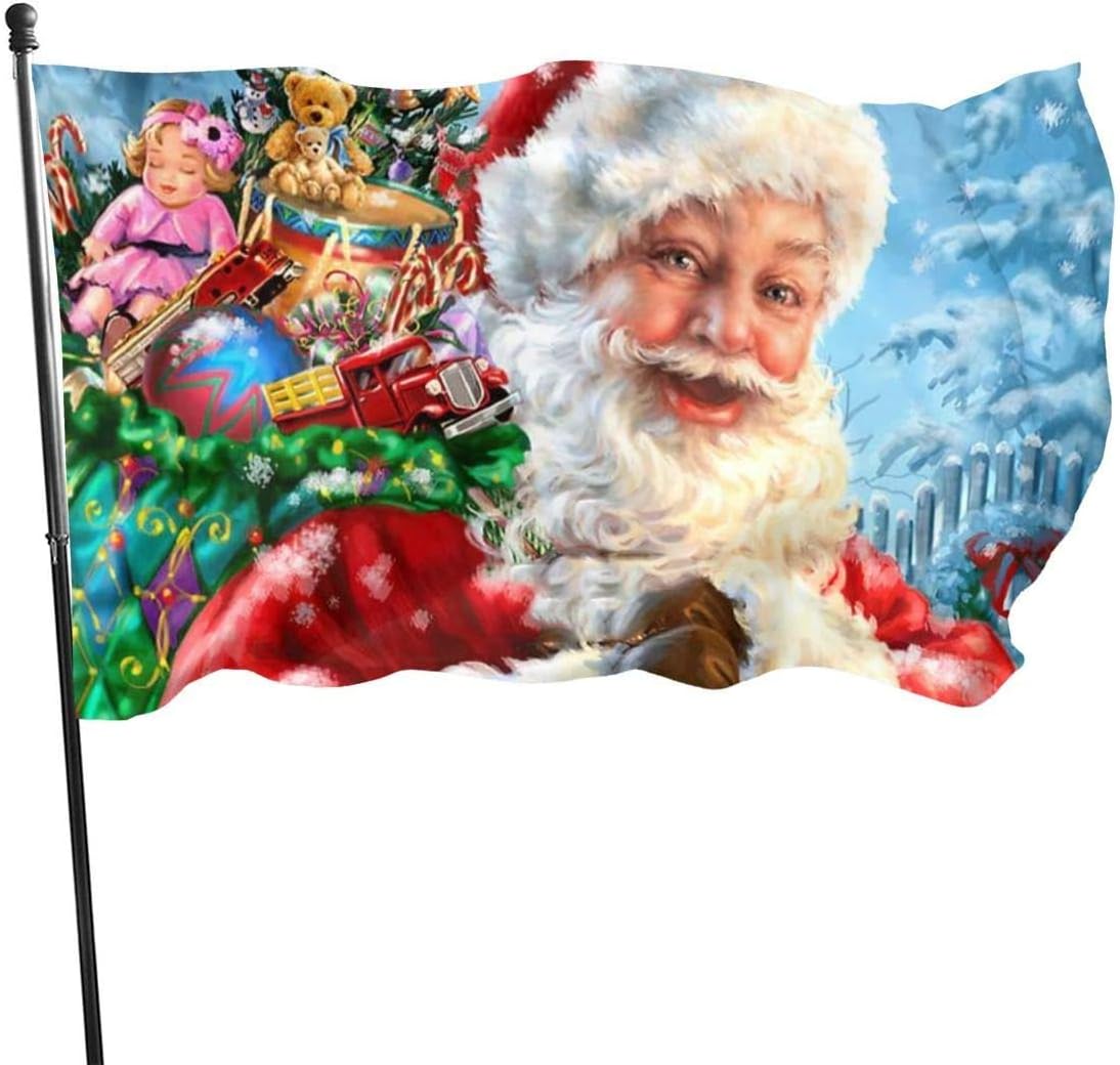 Gift Giving Santa Claus Cute Christmas Home Garden Flag