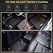 YITAMOTOR Floor Mats Fit for 2016-2022 2023 Toyota Tacoma, All Weather TPE Floor Liners for Tacoma Double Cab, 1st and 2nd Row, Black
