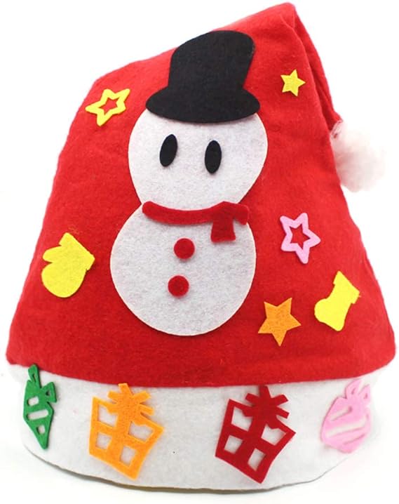 Amazon Co Jp Diyクリスマス帽子材料キット幼稚園手作りクリスマス帽子子供大人のクリスマス帽子帽子 服 ファッション小物