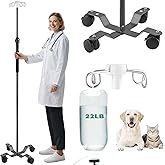 Crilealym IV Pole with Wheels,47 to 100In Telescopic Infusion Stand Floor with 4 Hooks IV Bag Holder Stand Portable Feeding Pump Stand Frosted Pipe Extension Pole IV Influsion Pole (Gray)