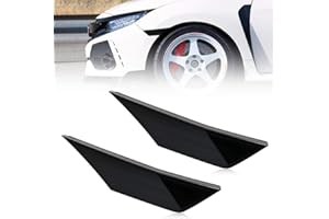Civic Side Marker Kit Clear Lens Compatible With 2016-up Honda Civic, Replace OEM Front Sidemarker without Led Bulbs (LY055-2