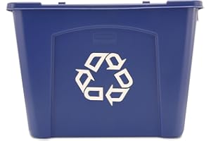 Rubbermaid Commercial Products 14-Gallon Recycling Box, Blue