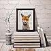 Dictionary Art Print - Red Fox - Printed on Recycled Vintage Dictionary Paper - 8