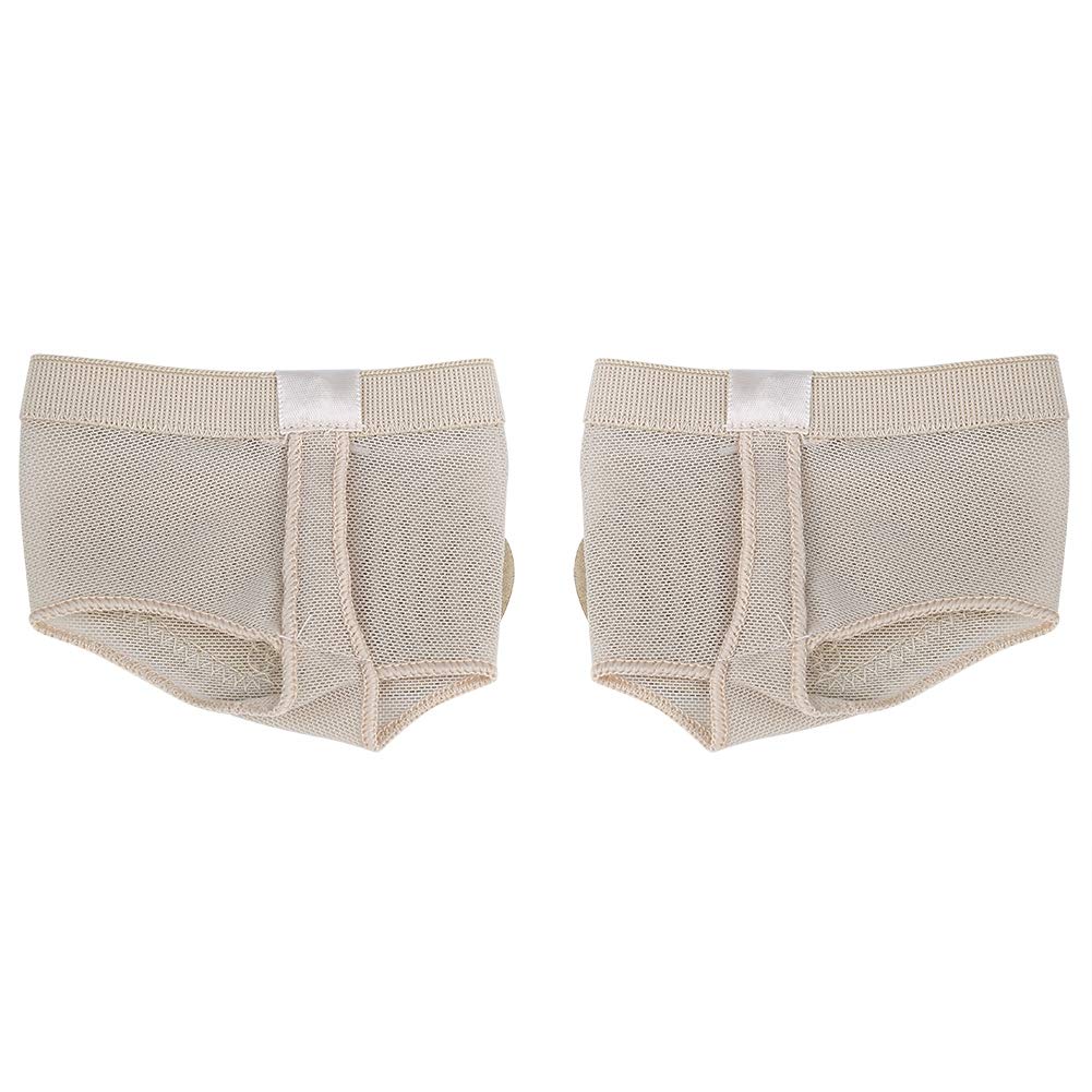 Keenso Dance Pads, Lyrical Ballet Belly Non-Slip Dance Foot Thongs Half Sole Dance Pad Shoes Fitness Accessory for Jazz, Ballet, Modern, Belly Dancing(L) Foot Undies