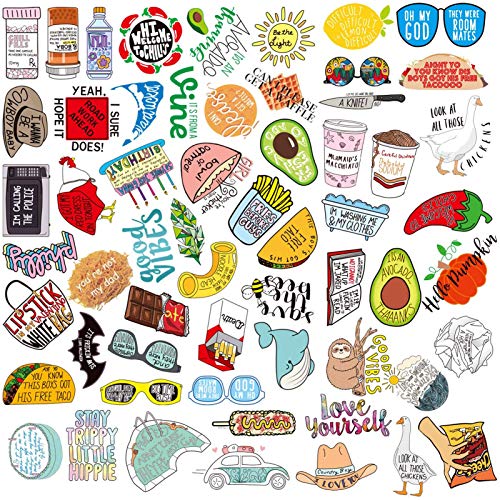 Directtyteam 100 PCS Fresh Vine Stickers Pack, Vsco Stickers Pack for Water Bottles Laptop Waterproof Aesthetic Vinyl Decals Stickers for Adults,Kids