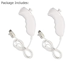 Ankey 2Packs Nunchuck Controller Remote Replacement