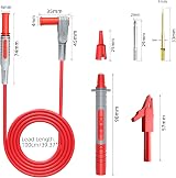 Cleqee Multimeter Test Leads Kit 4mm Banana Probes 1m with Replacable Tips view 2