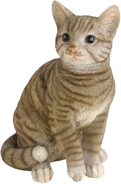Dehner Figurine Deco Chat Tigre Env 31 X 25 X 17 Cm Polyresine Gris Amazon Fr Jardin