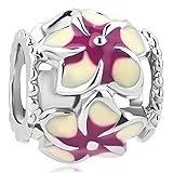 CharmSStory Filigree Orchid Flower Love Enamel