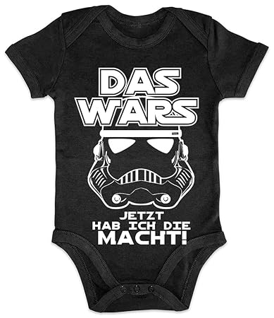 HARIZ Baby Body Kurzarm Das Wars Ich Habe Die Macht Baby Sprüchen Witizg zur Geburt Geburtstag Inkl. Geschenk Karte Pinguin S