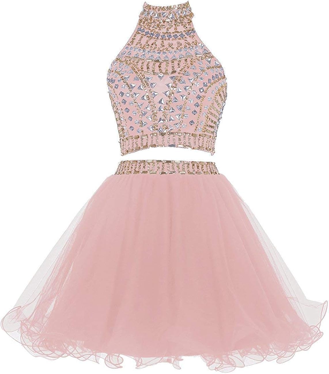 two piece a line dress