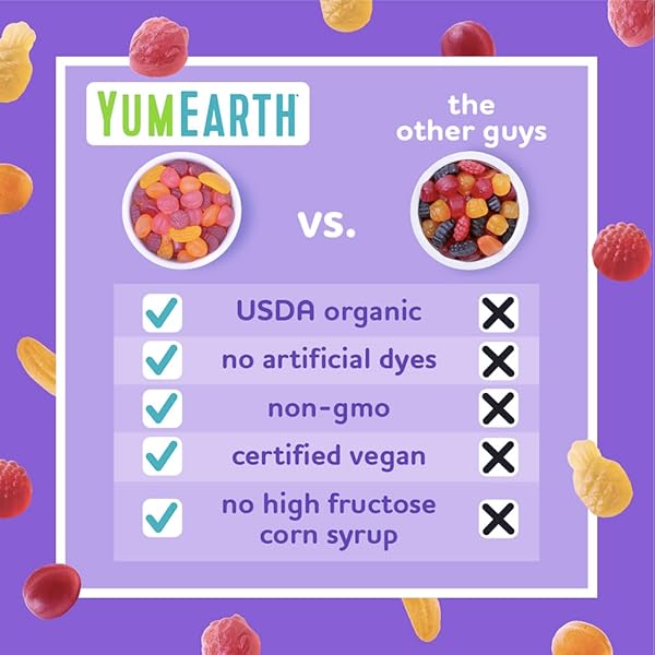 YUMEARTH ORGANIC FRUIT SNACKS BOX, 0.7 OUNCE (PACK OF 10)