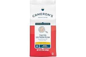 Cameron's Coffee Roasted Ground Coffee Bag, Flavored, Toasted Southern Pecan, 12 Ounce