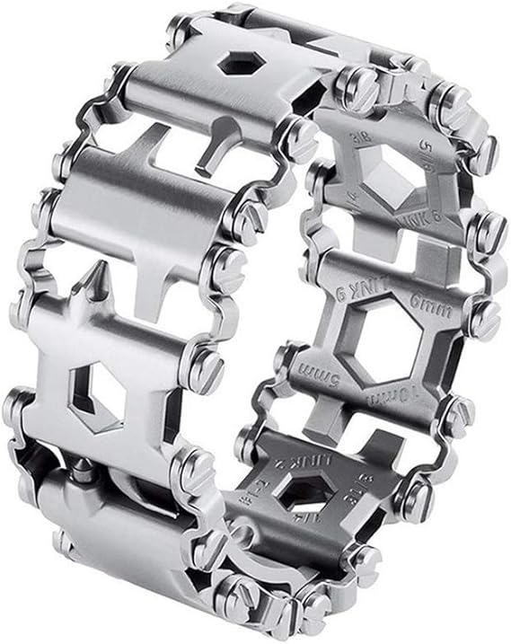 Multi Tool Bracelet for Men, 29 in 1 Stainless Steel Multifunction