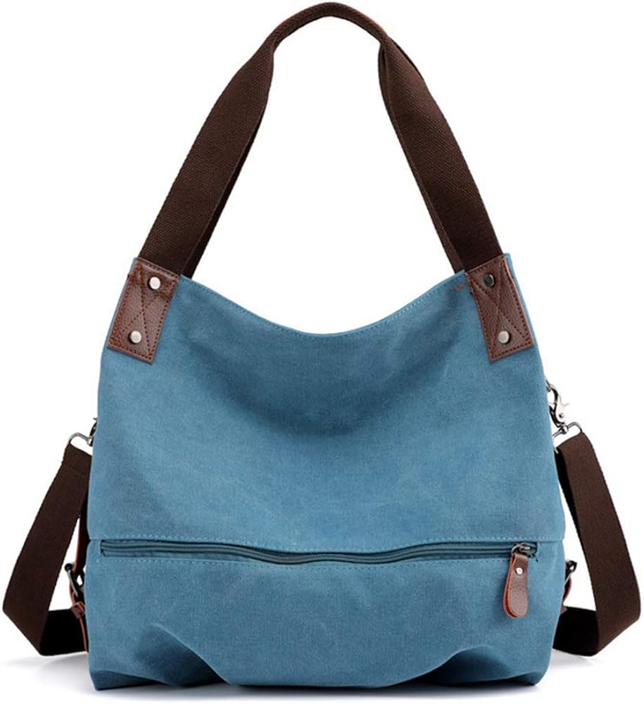 Segater Women Bag,3 Ways Convertible Canvas Vintage Shoulder Bag Handbag Crossbody bag Ladies Big Hobo Tote Shopper Travel Bag