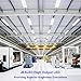 JESLED 8FT R17D/HO LED Light Bulbs, 6000K Cool White, LED Fluorescent Tubes 45W (110w Equivalent), 4800LM, Clear Cover, Dual Ended Power, Ballast Bypass, F96T12/CW/HO Replacement (12 Pack)