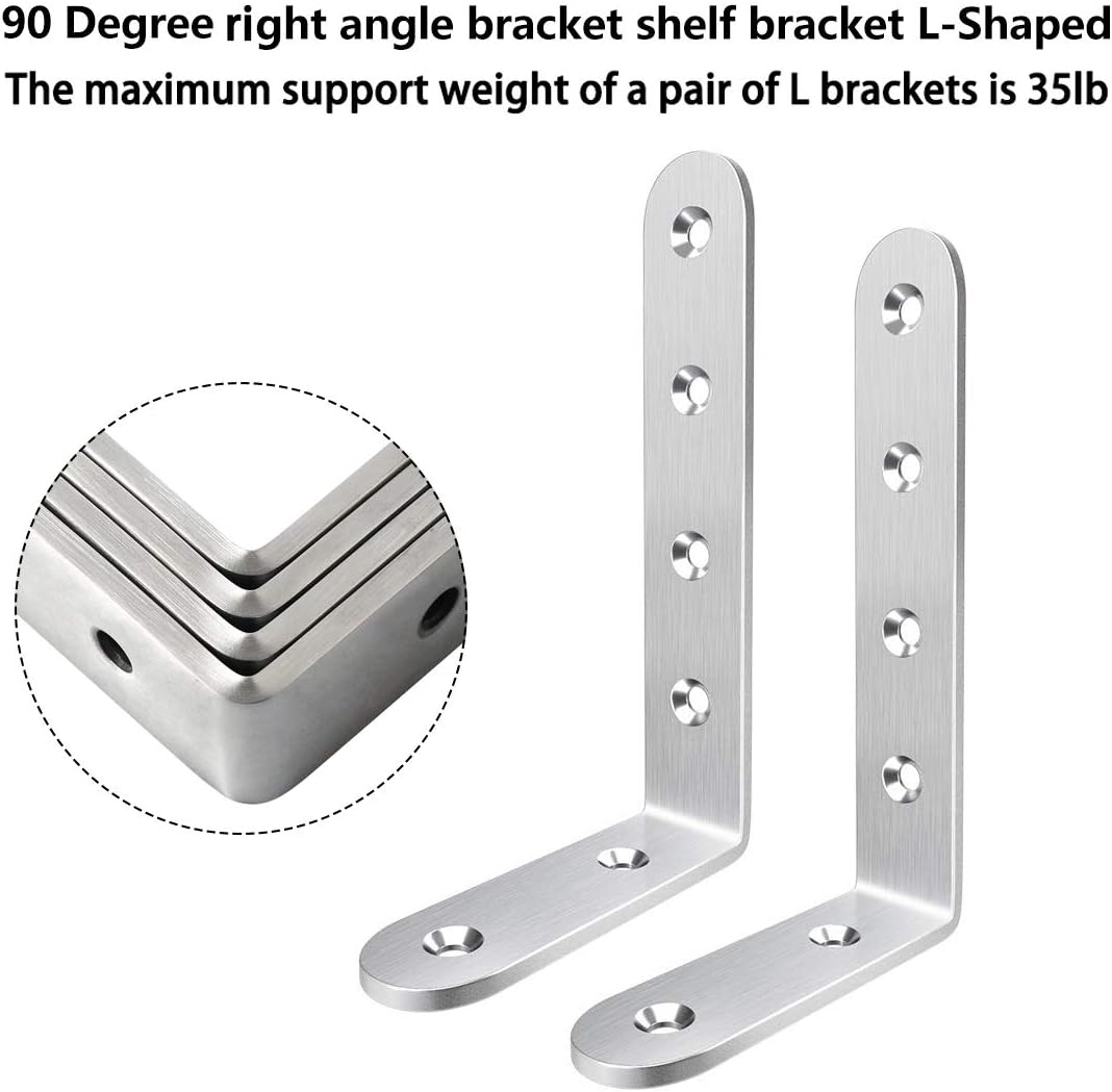 Ssl Brackets LMYJ Shelf Brackets Heavy Duty L Shaped Corner Brace Set Corner Bracket ...