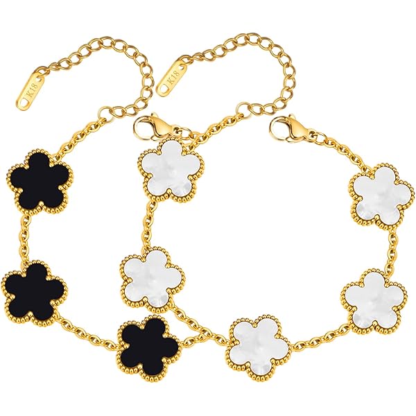 3 Pulseras De La Amistad Con Corona Y Sombrero De Bruja – Elásticas, De Arcilla Polimérica, En Verde, Rosa, Negro Y Blanco