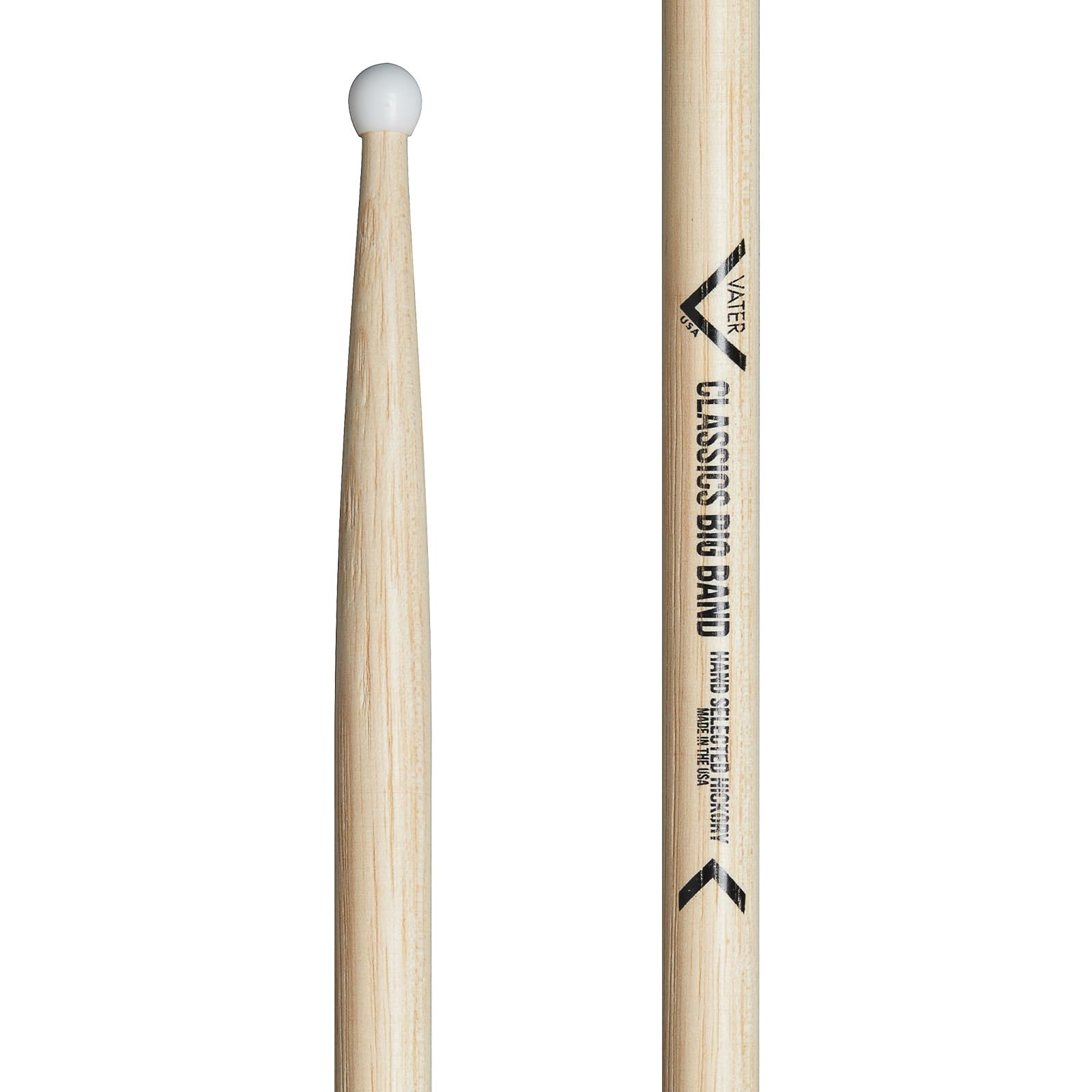 Vater - Classics Big Band (Nylon Tip) American Hickory Drumsticks - VHCBBN