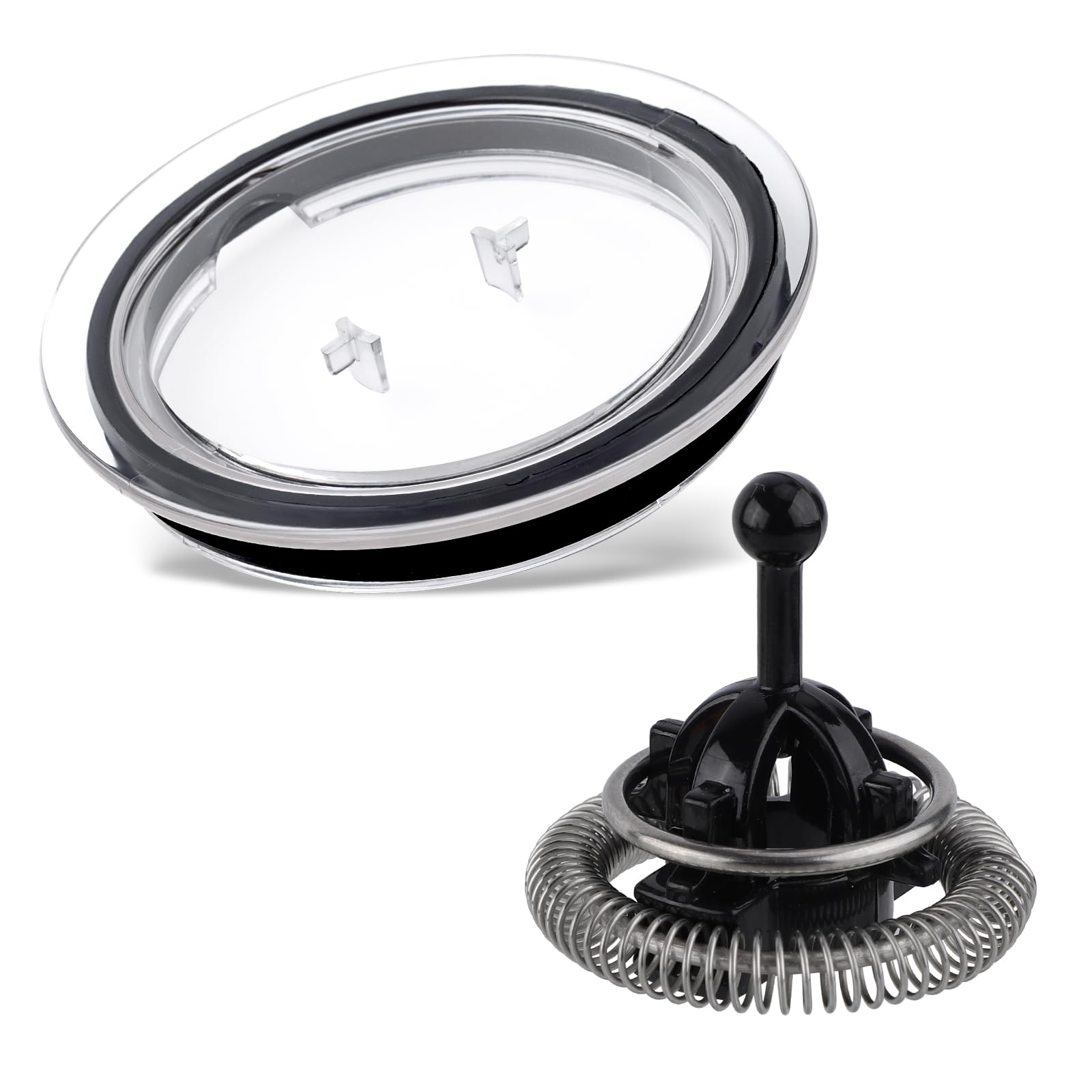 Milk Frother Replacement Whisk for Nespresso Aeroccino 3/4/XL, and Lid Cover Compatible with Aeroccino 3 Milk Frother Replacement Parts